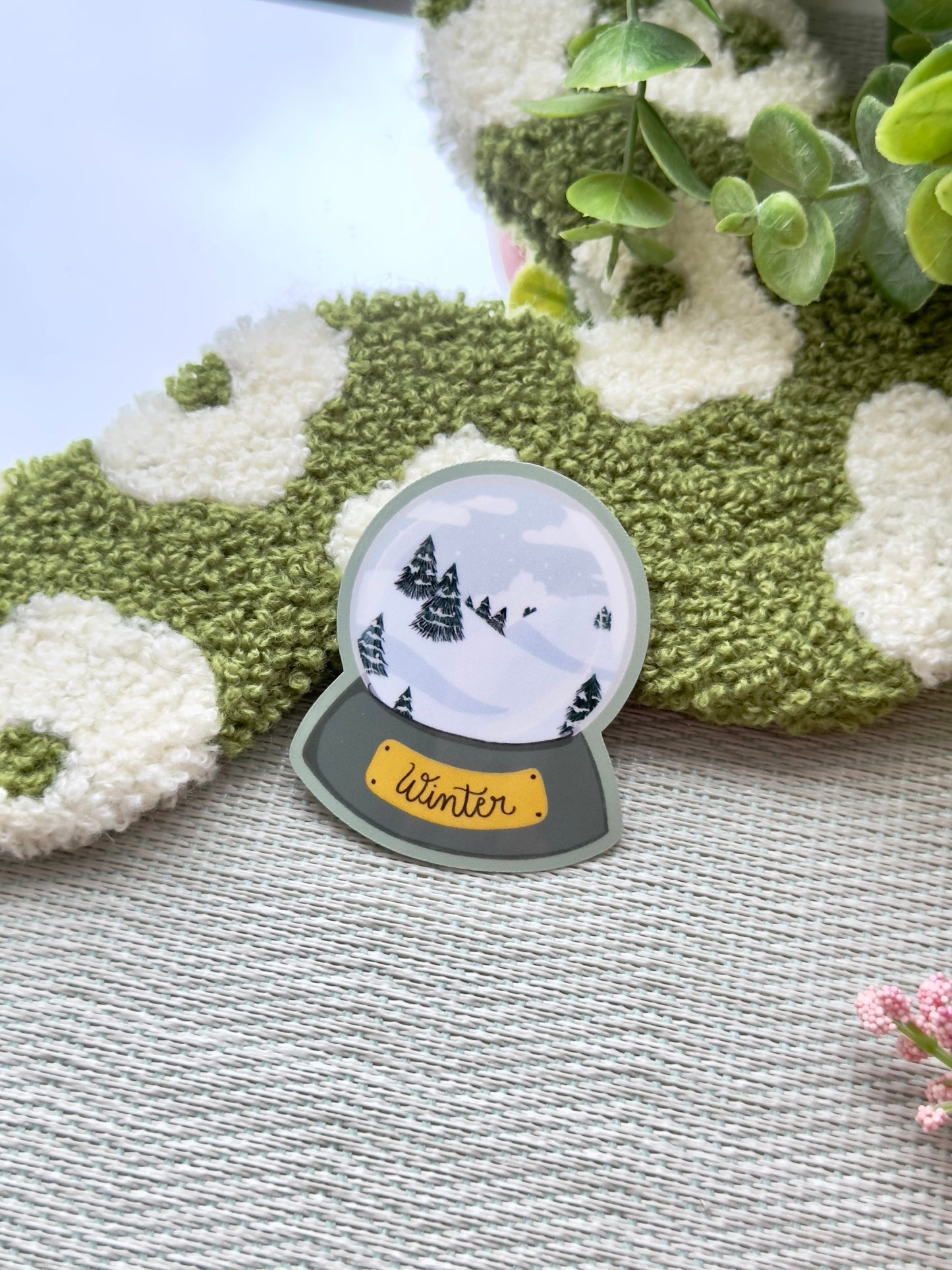 Winter Snow Globe Sticker