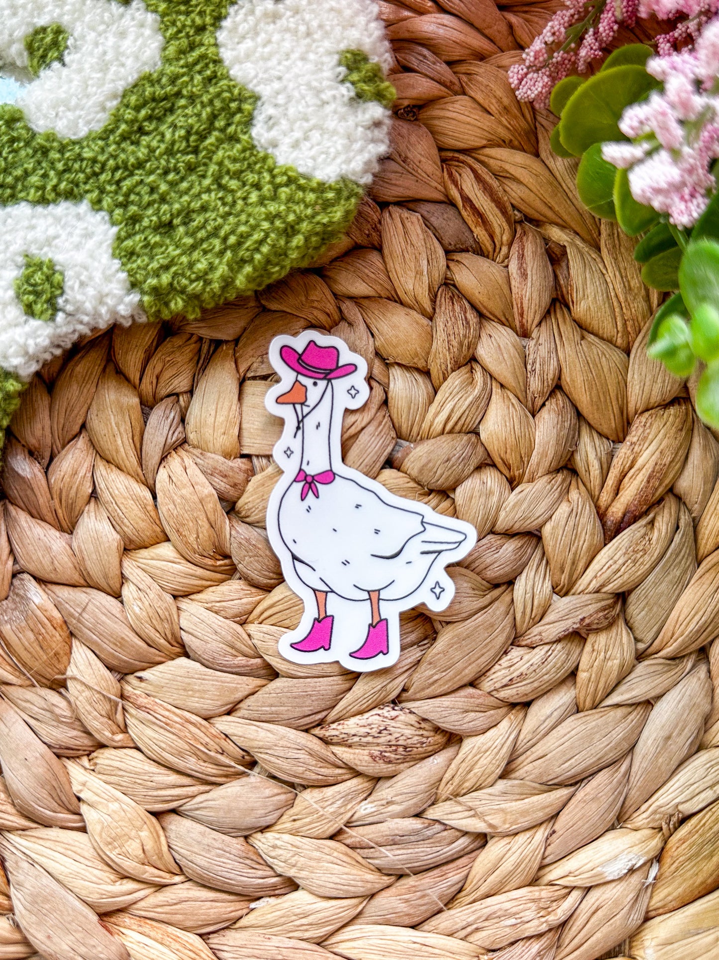 Cowboy Goose Sticker