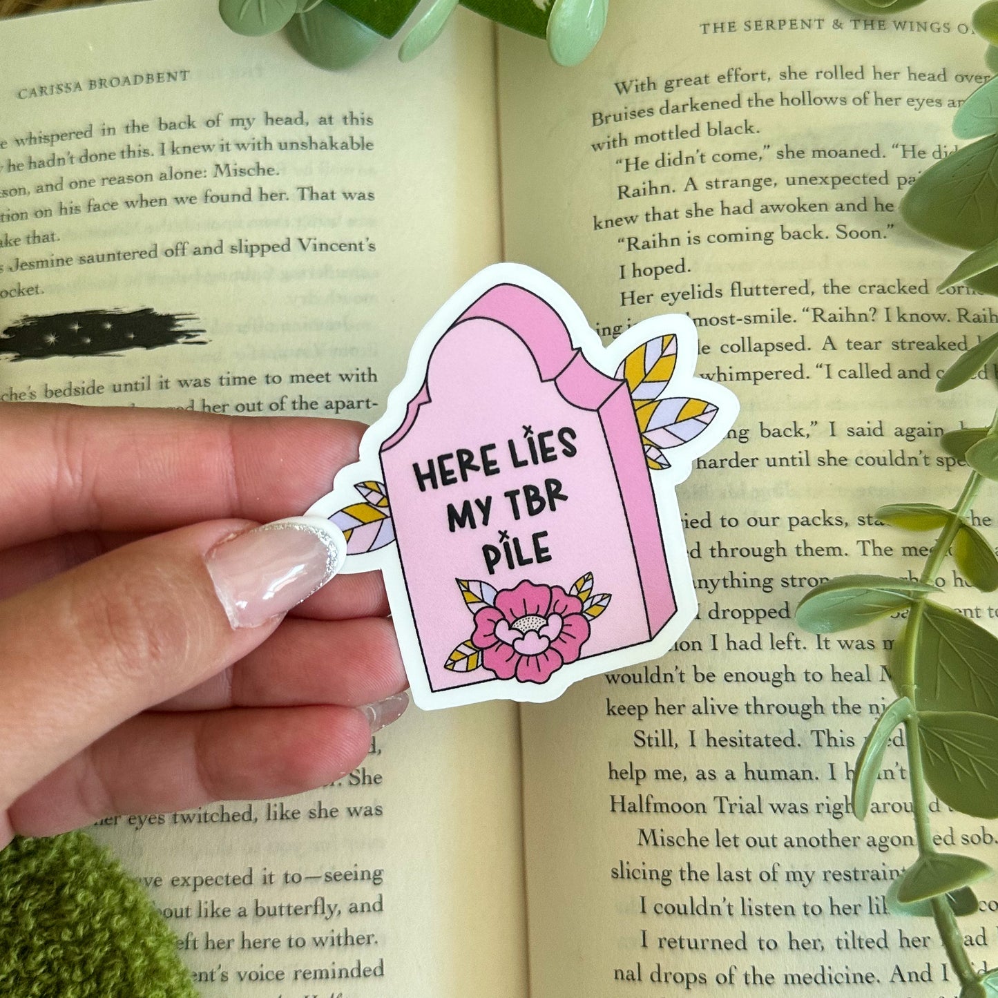 Here Lies my TBR Pile Sticker