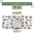 Death before Decaf Glass Cup