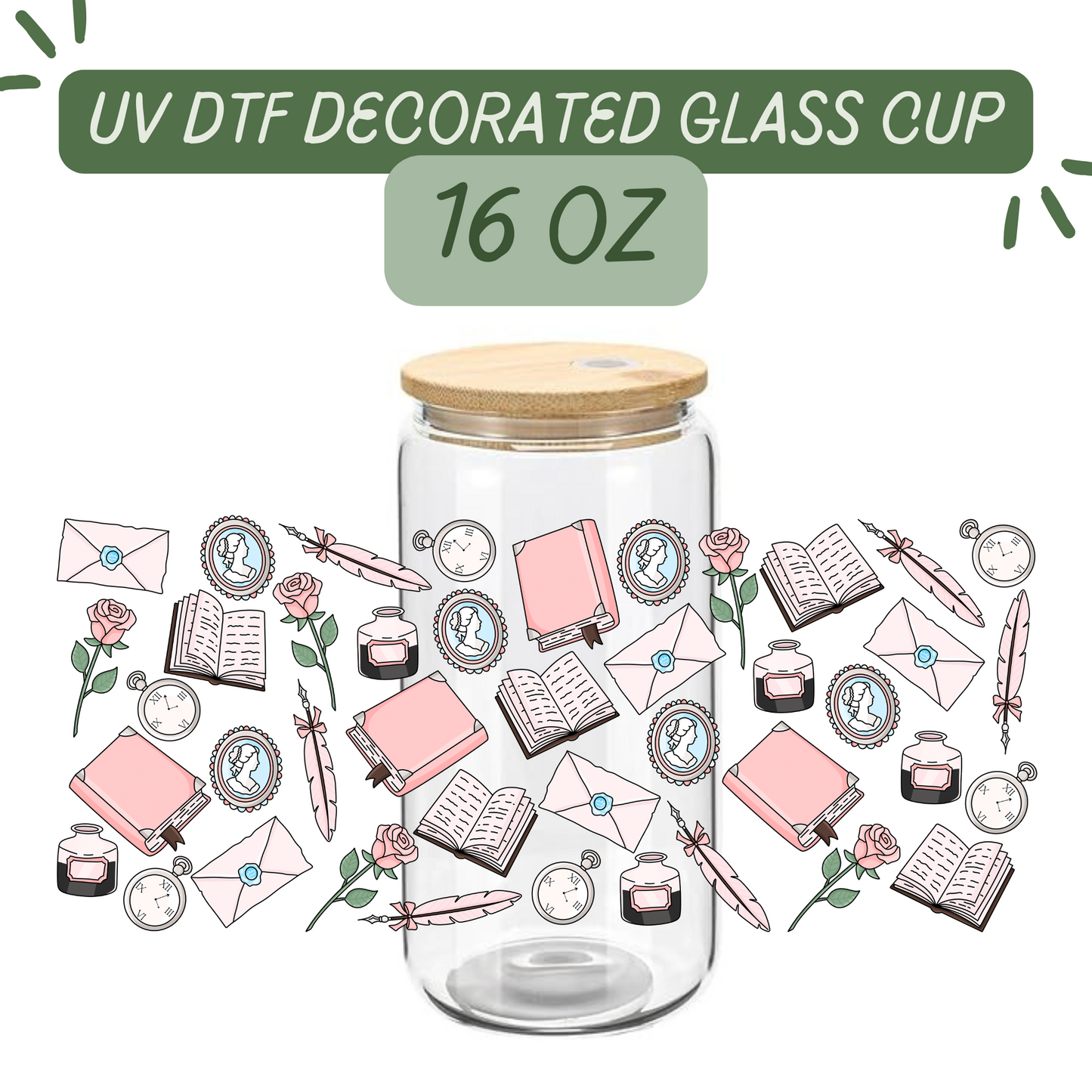 Romantic Story Glass Cup