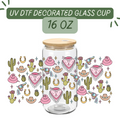 Western Girly Glass Cup