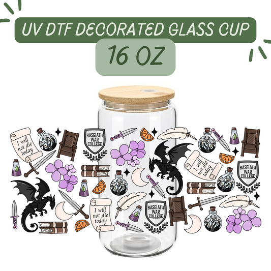 Fourth Wing Glass Cup