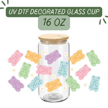 Gummy Bears Glass Cup