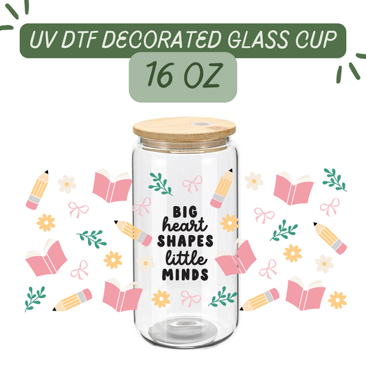 Teacher Quote Glass Cup