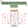 Sakura Flowers Glass Cup
