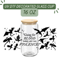 Fourth Wing Quote Glass Cup