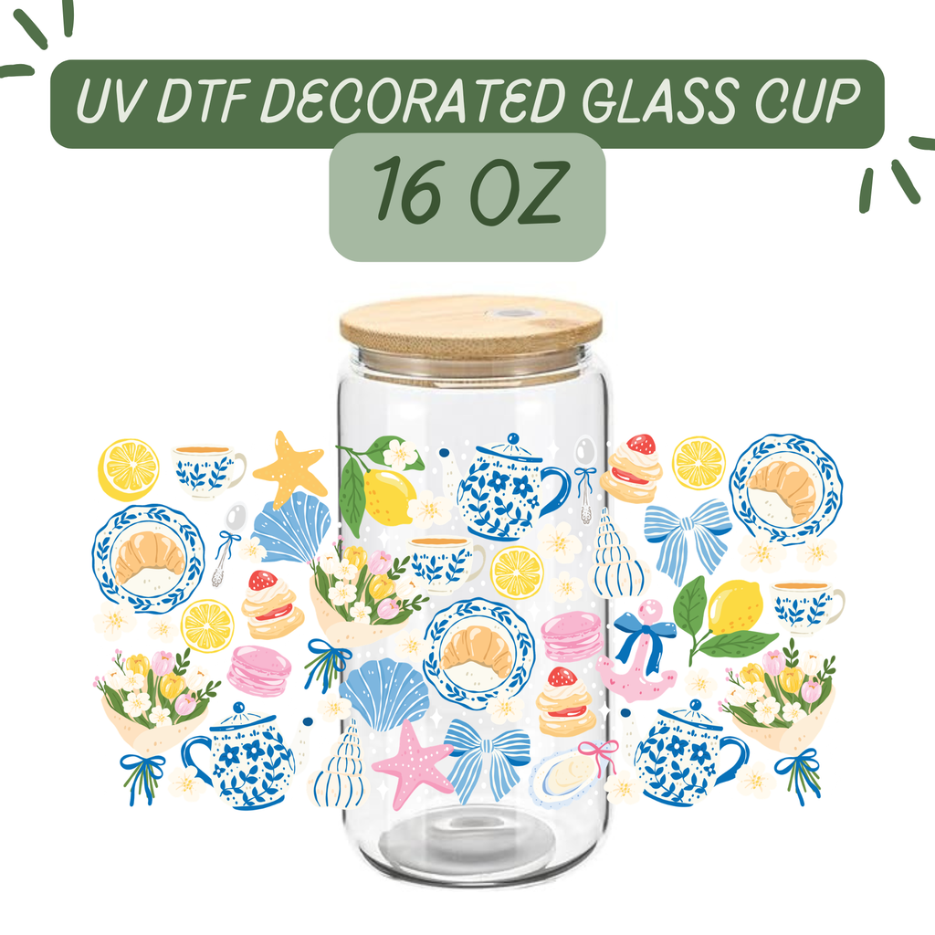 Coastal Vibes Glass Cup