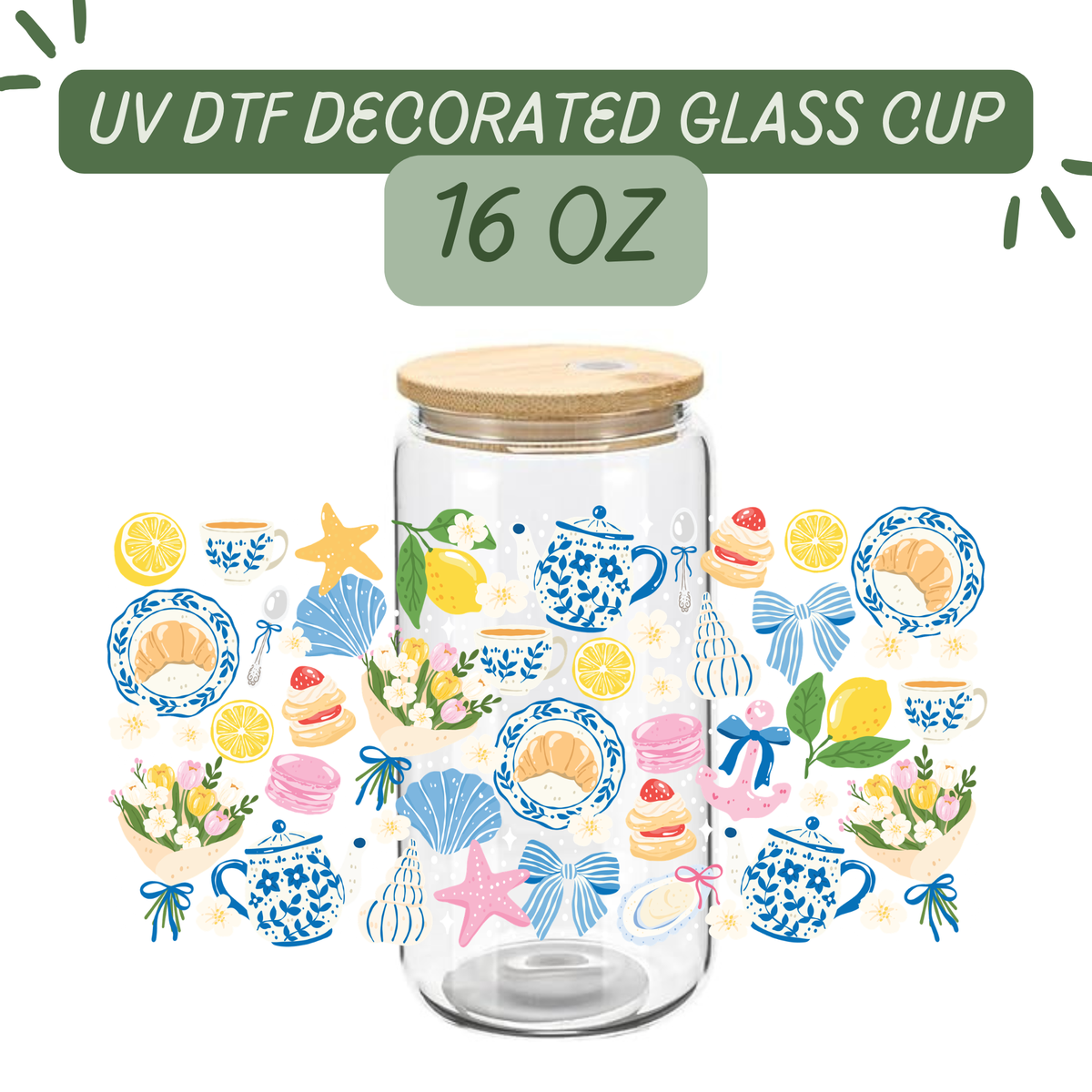 Coastal Vibes Glass Cup