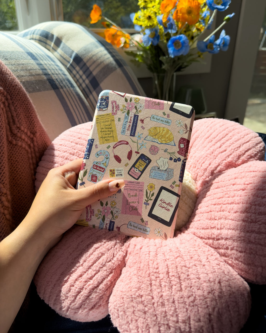 Reading Vibes Detachable Cover Kindle Case