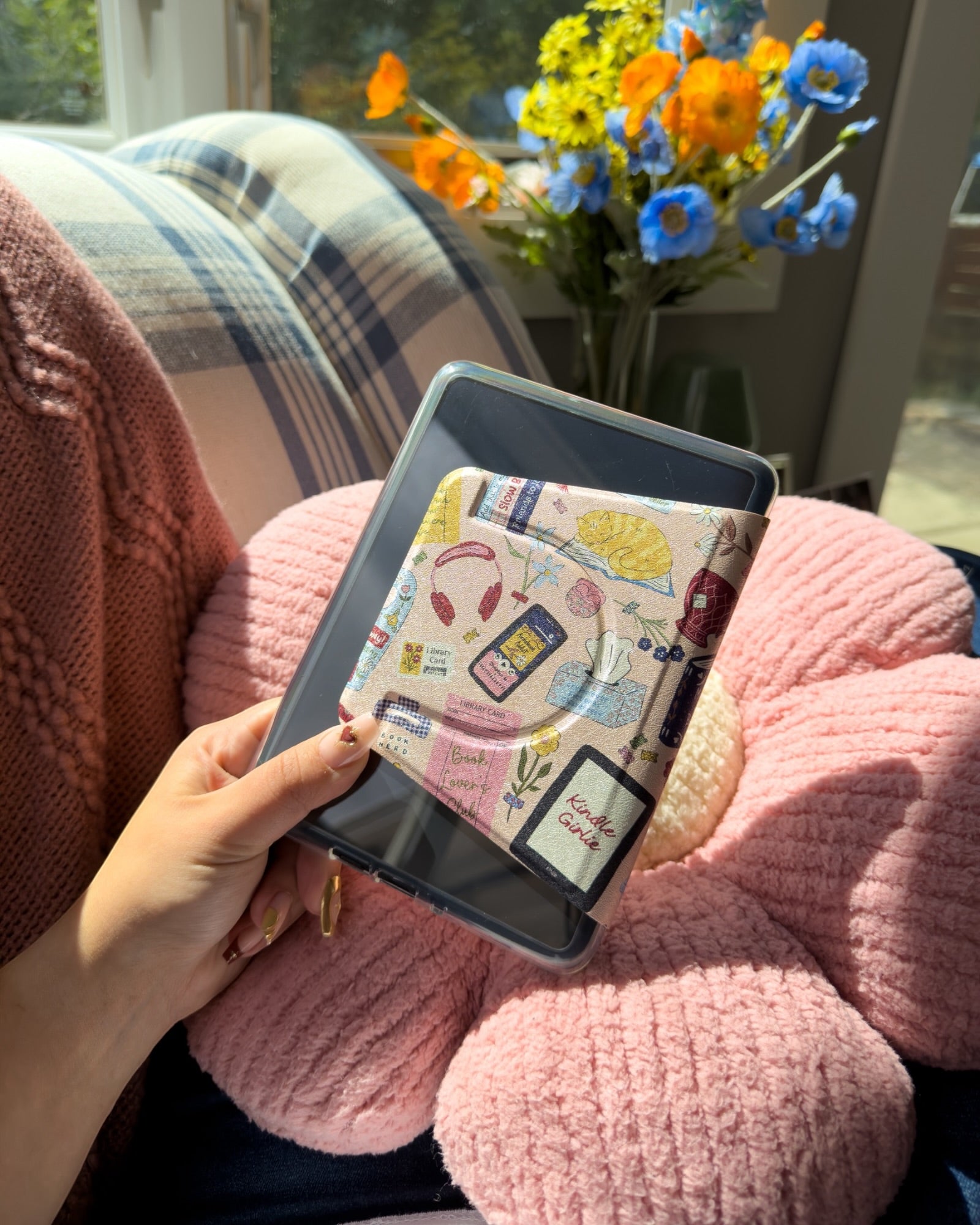 Reading Vibes Detachable Cover Kindle Case