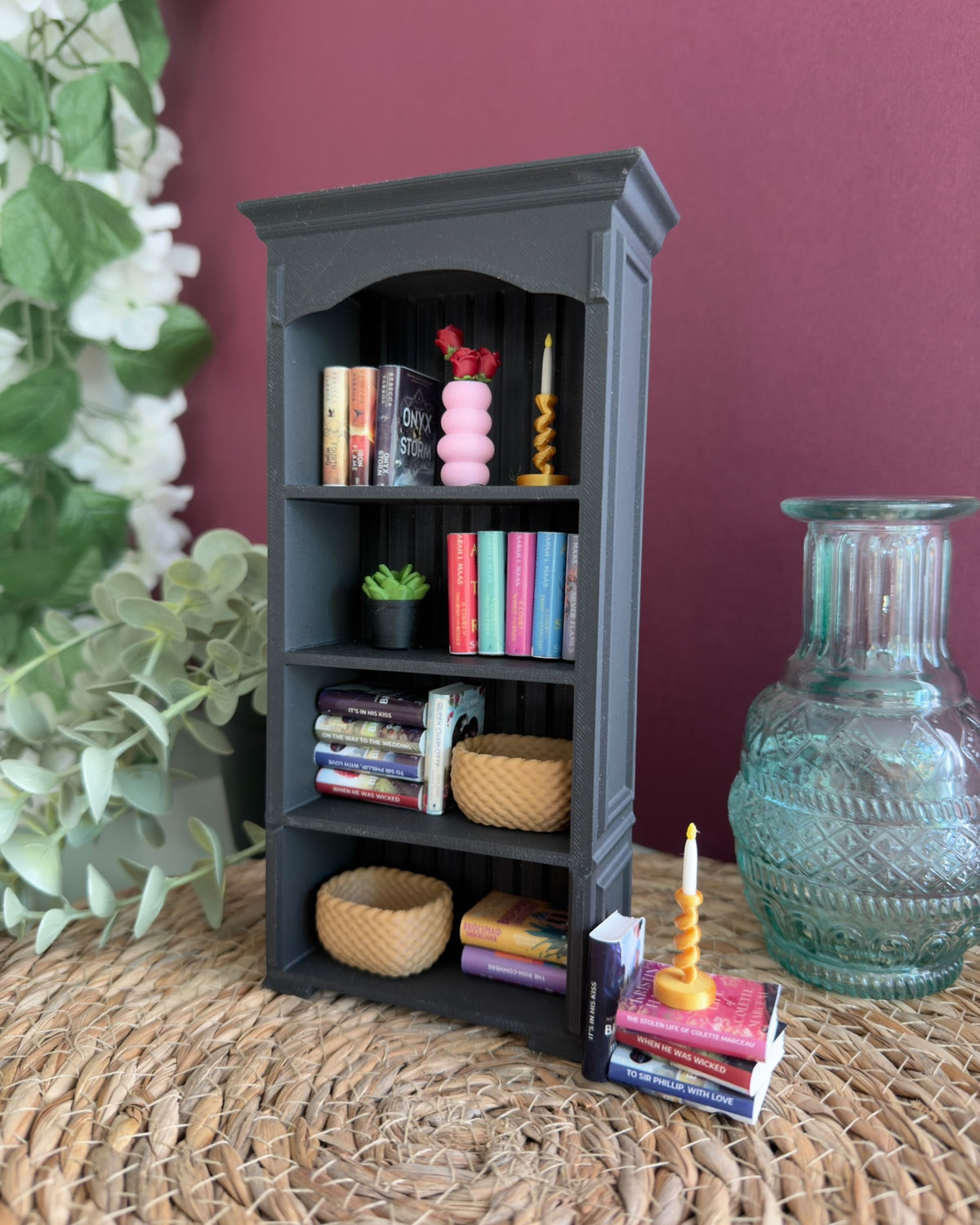 Vintage Miniature Bookshelf
