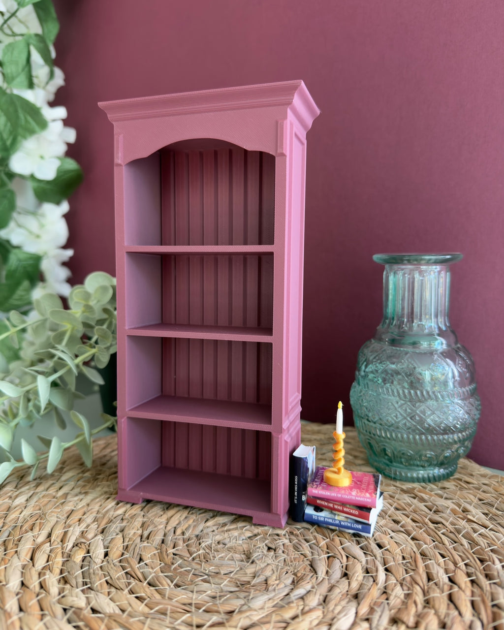 Vintage Miniature Bookshelf