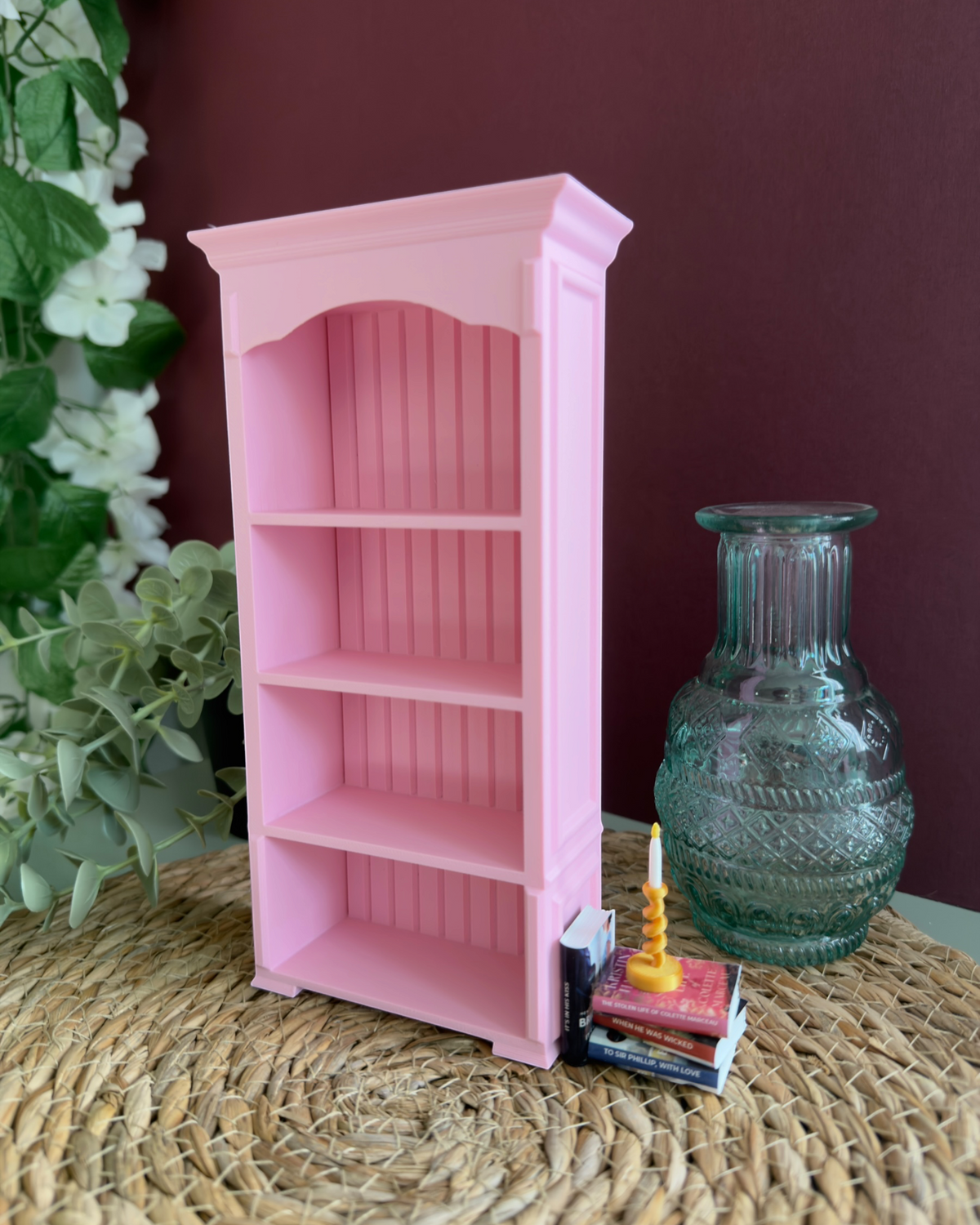 Vintage Miniature Bookshelf