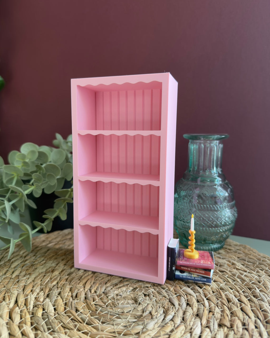 Scalloped Miniature Bookshelf