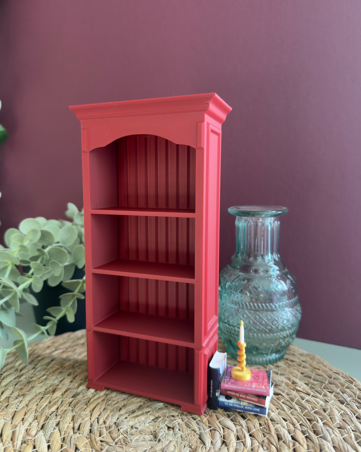 Vintage Miniature Bookshelf