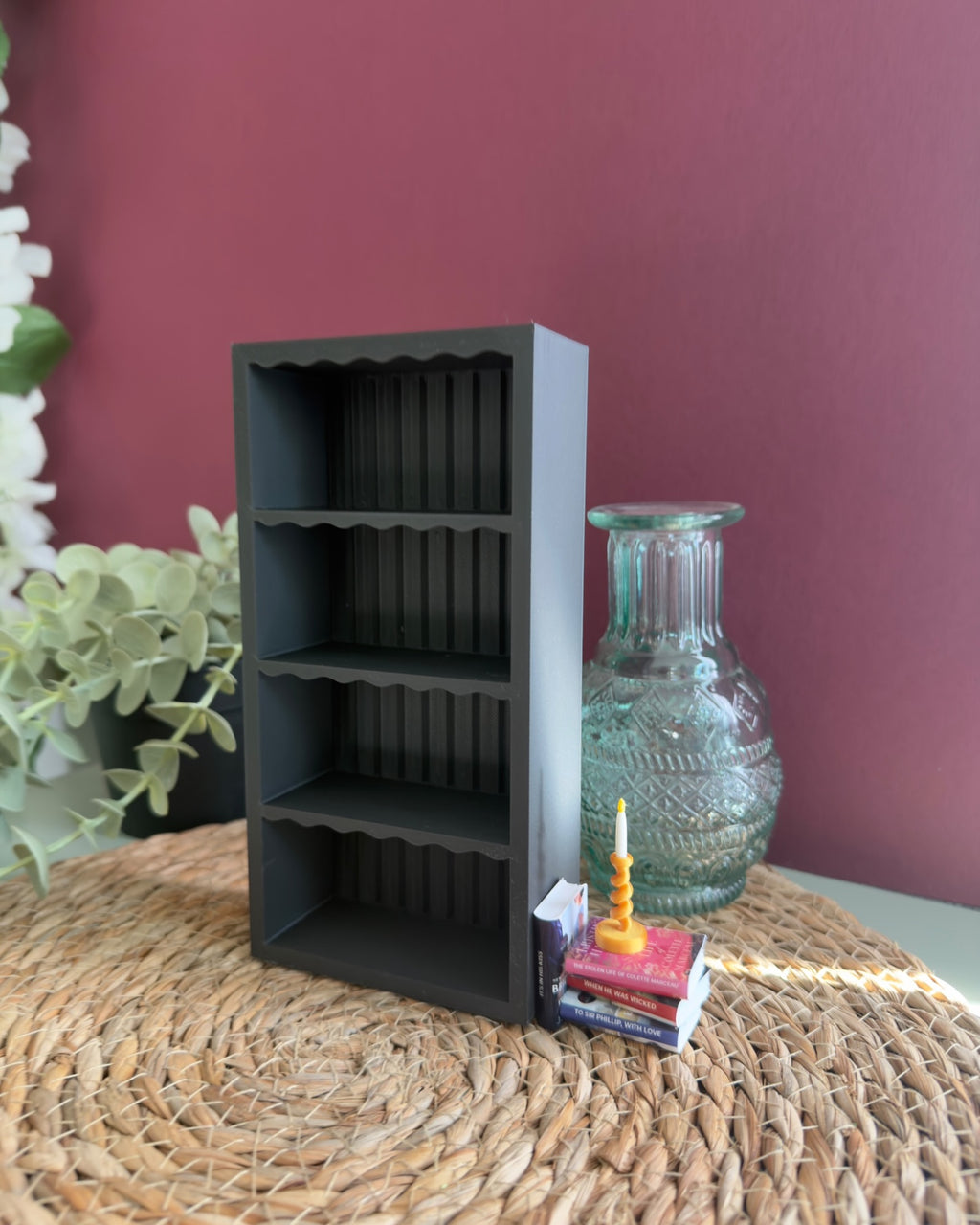 Scalloped Miniature Bookshelf