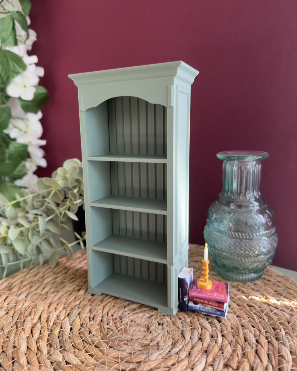 Vintage Miniature Bookshelf