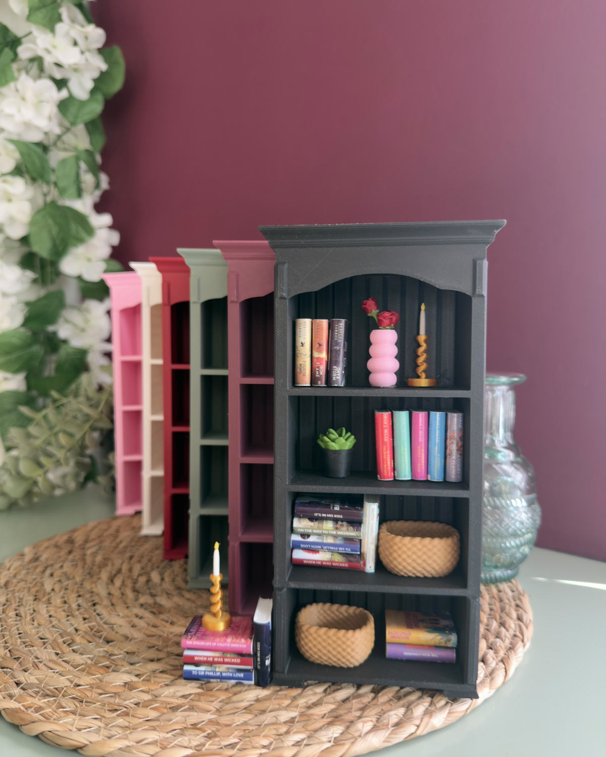 Vintage Miniature Bookshelf