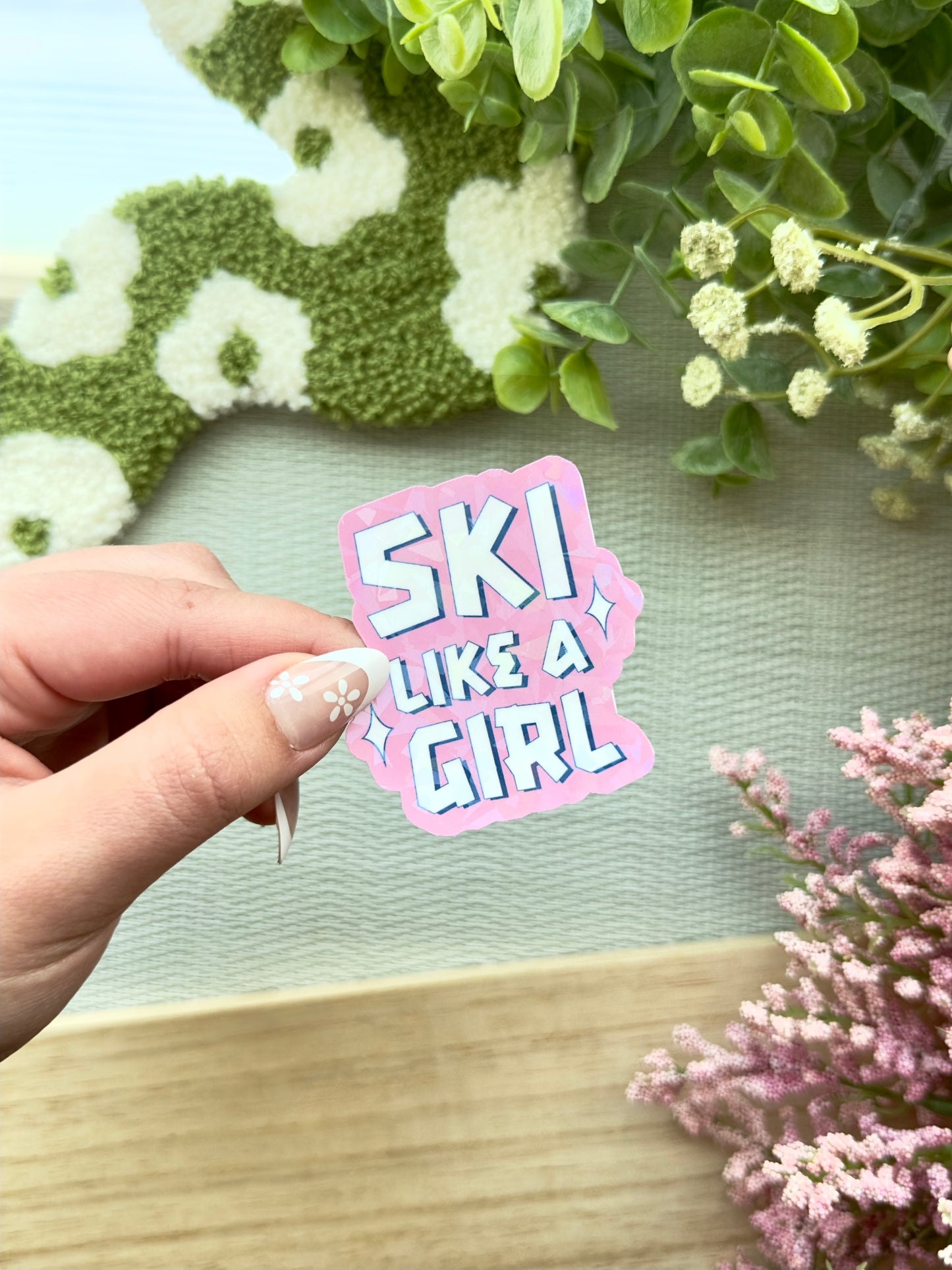 Ski Like a Girl Sticker