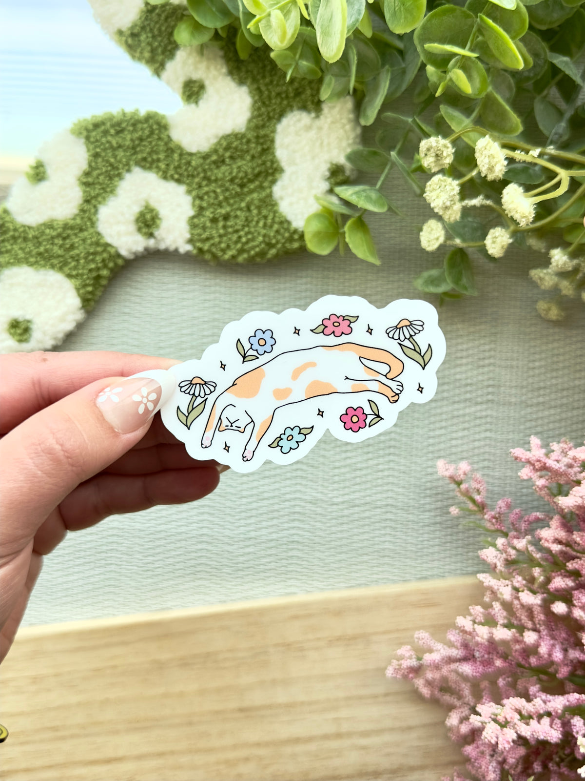 Cozy Cat Sticker