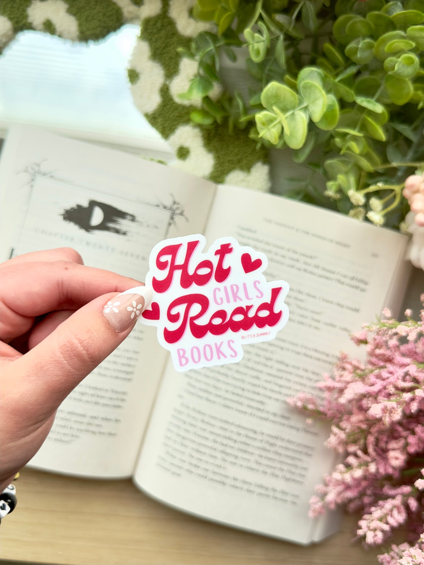 Hot Girls Read Books Sticker