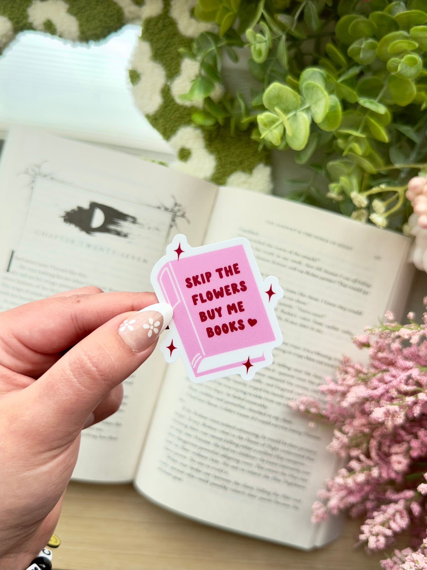 Skip the Flowers Sticker
