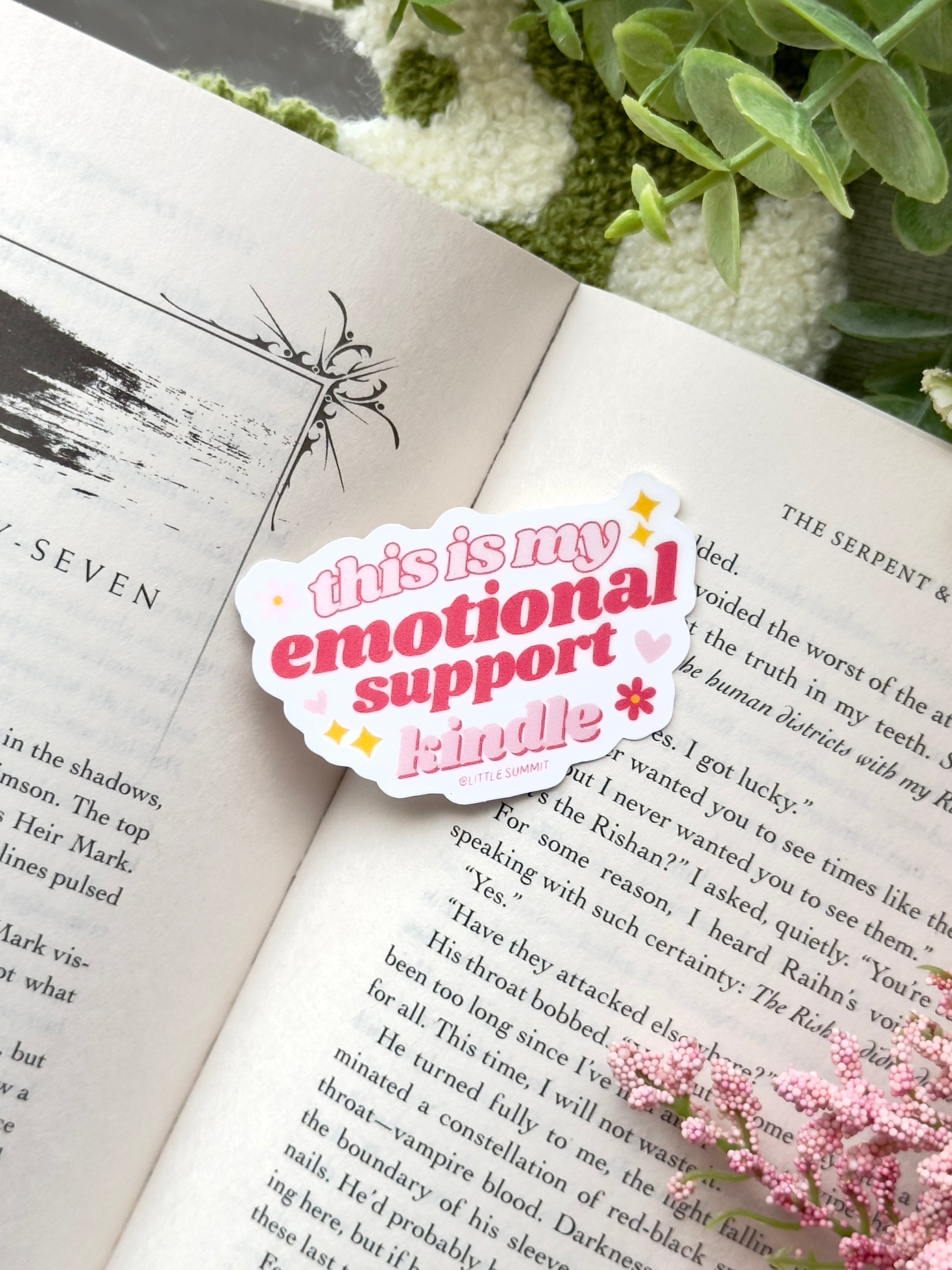 This is my emotional support kindle Sticker
