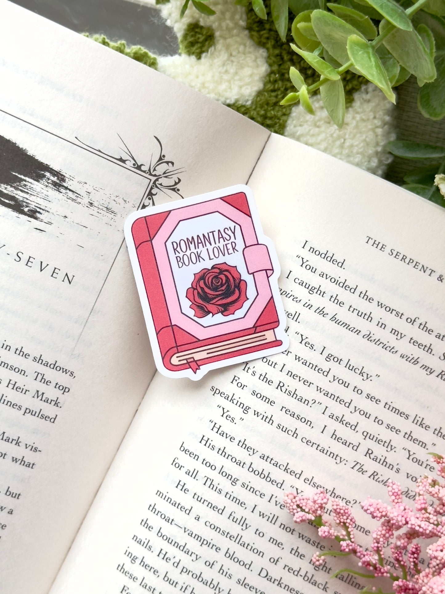 Romantasy Book Lover Sticker
