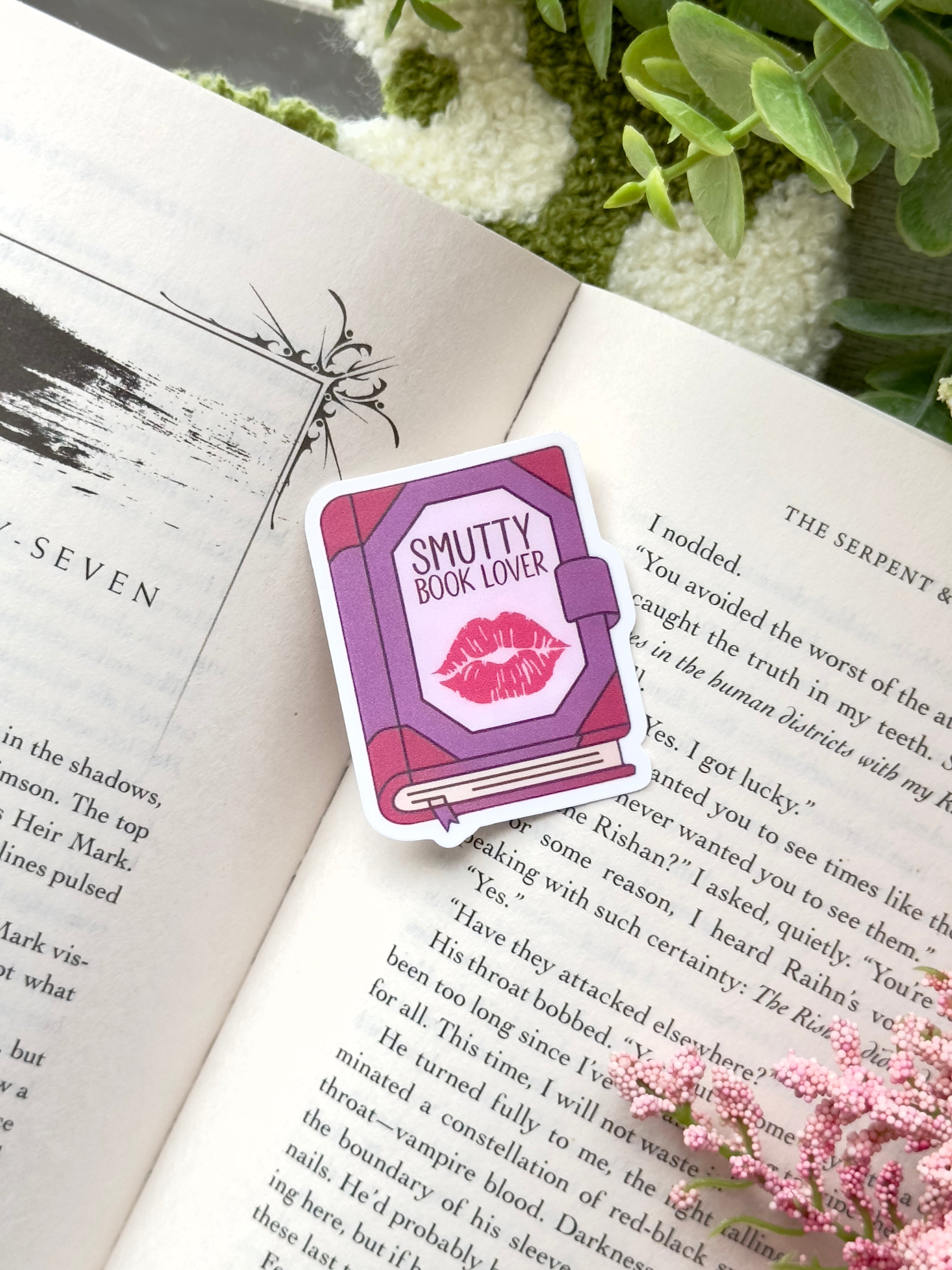 Smutty Book Lover Sticker