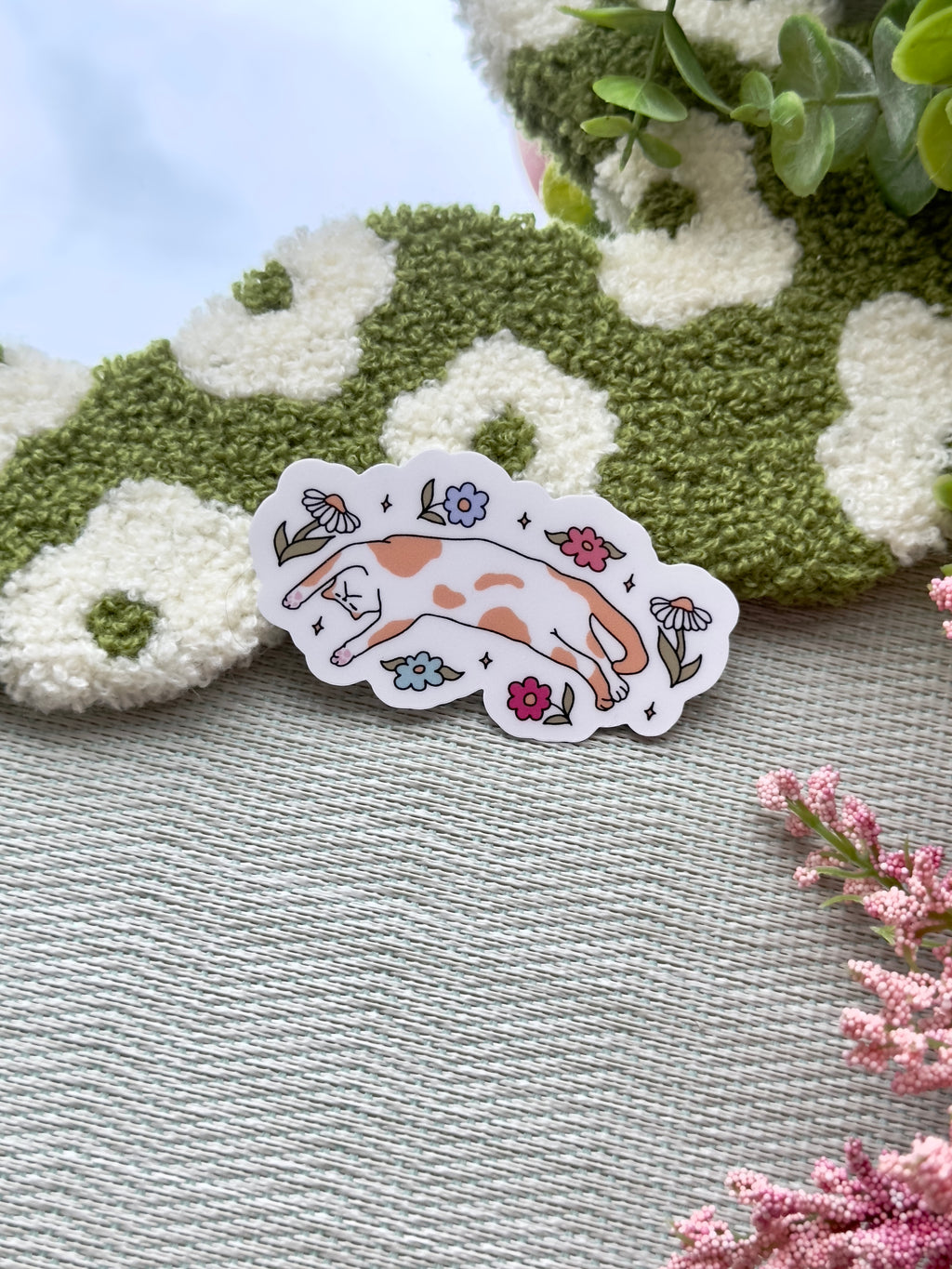 Cozy Cat Sticker