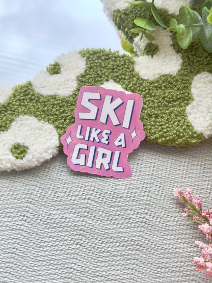 Ski Like a Girl Sticker