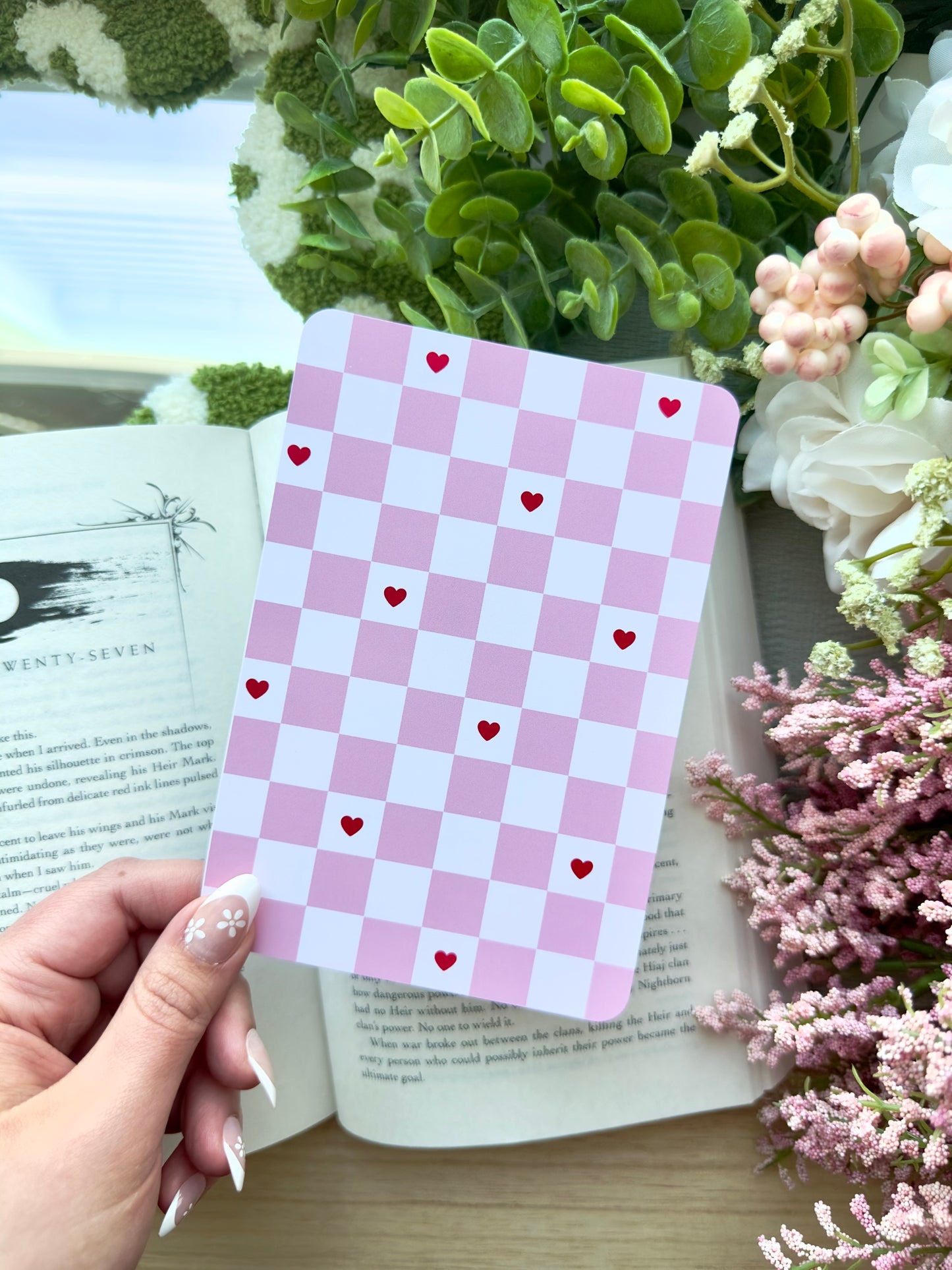 Checkered Hearts Kindle Insert