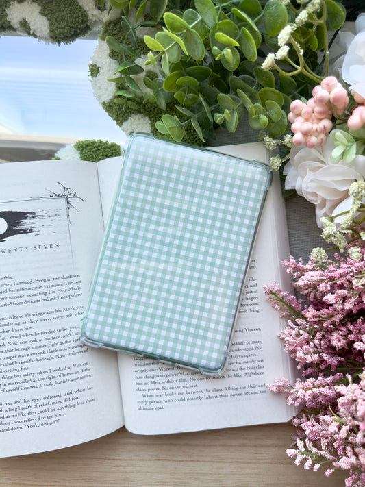 Green Checkered Kindle insert