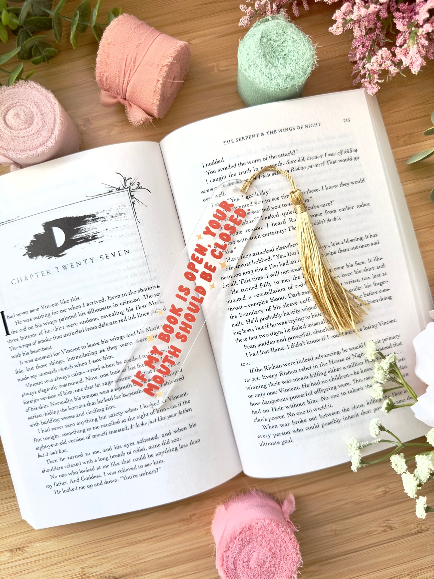 If My Book is Open Acrylic Bookmark