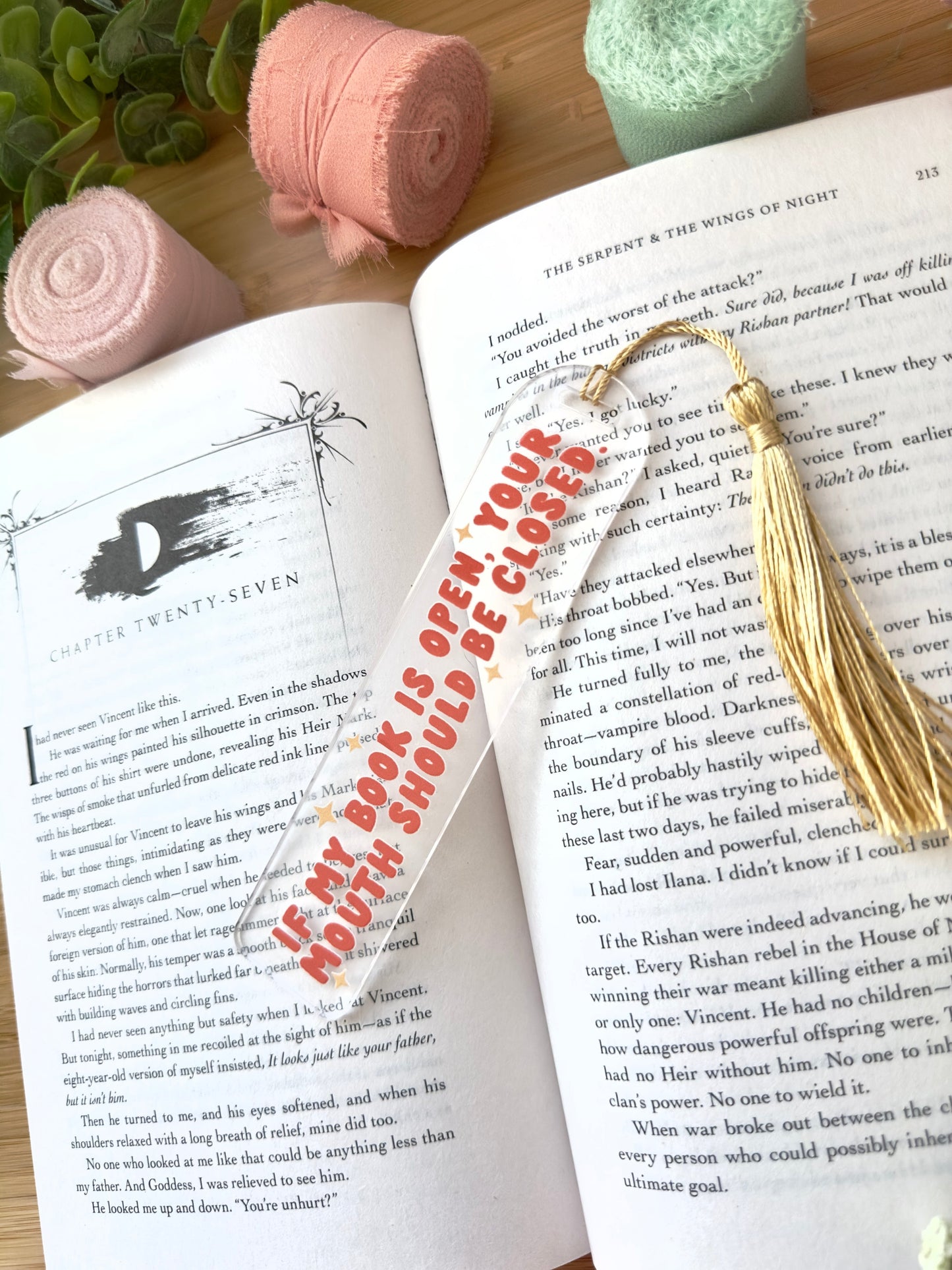 If My Book is Open Acrylic Bookmark