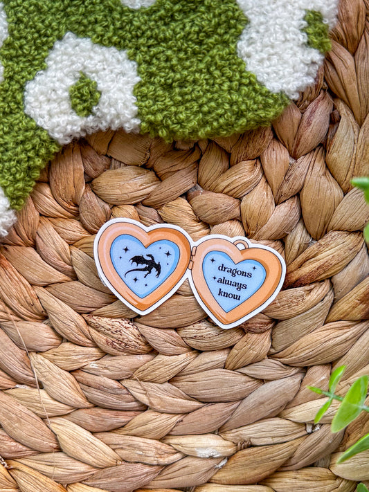 Dragons Always Know Necklace Sticker