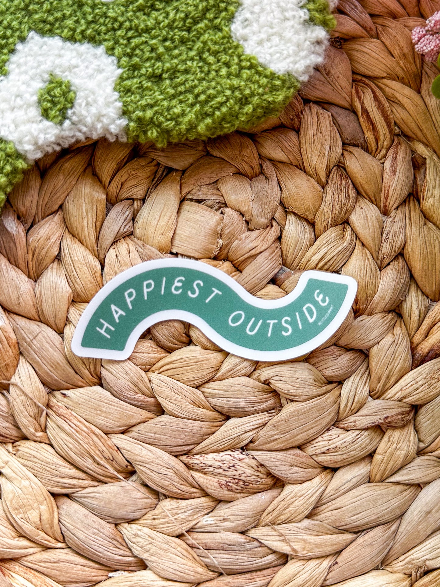 Happiest Outside Sticker
