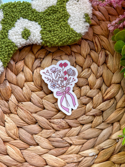 Coquette Flowers Sticker