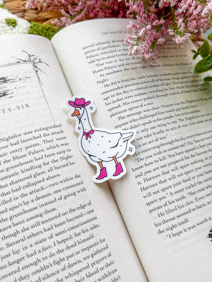 Cowboy Goose Sticker