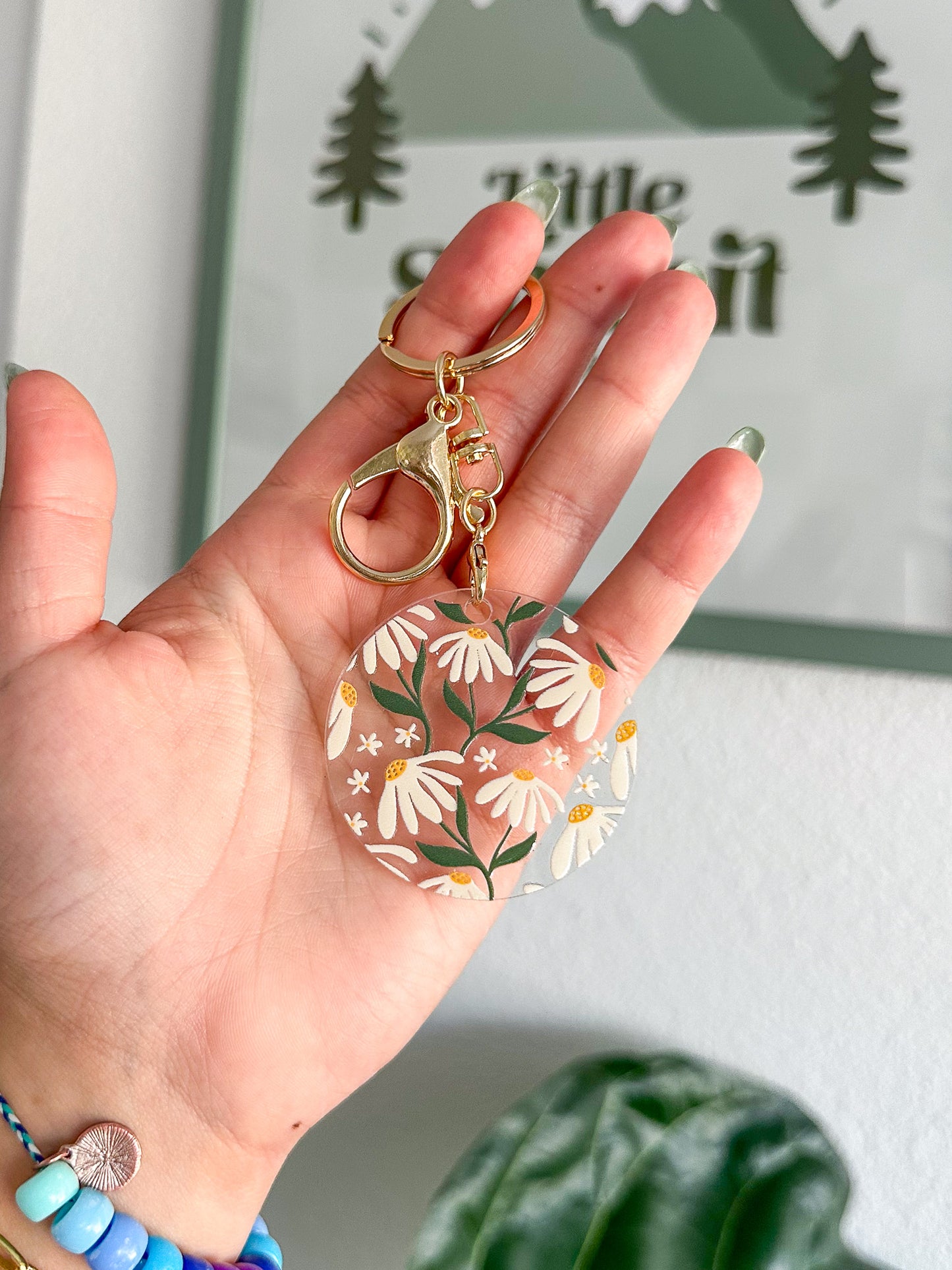 Daisies Acrylic Keychain