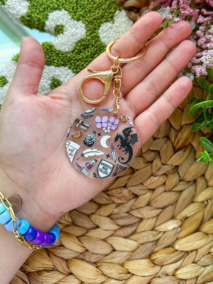 Fourth Wing Acrylic Keychain