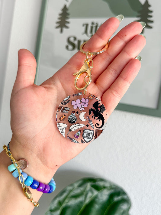 Fourth Wing Acrylic Keychain