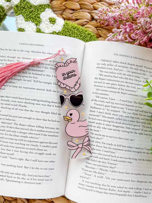 Girly Acrylic Bookmark