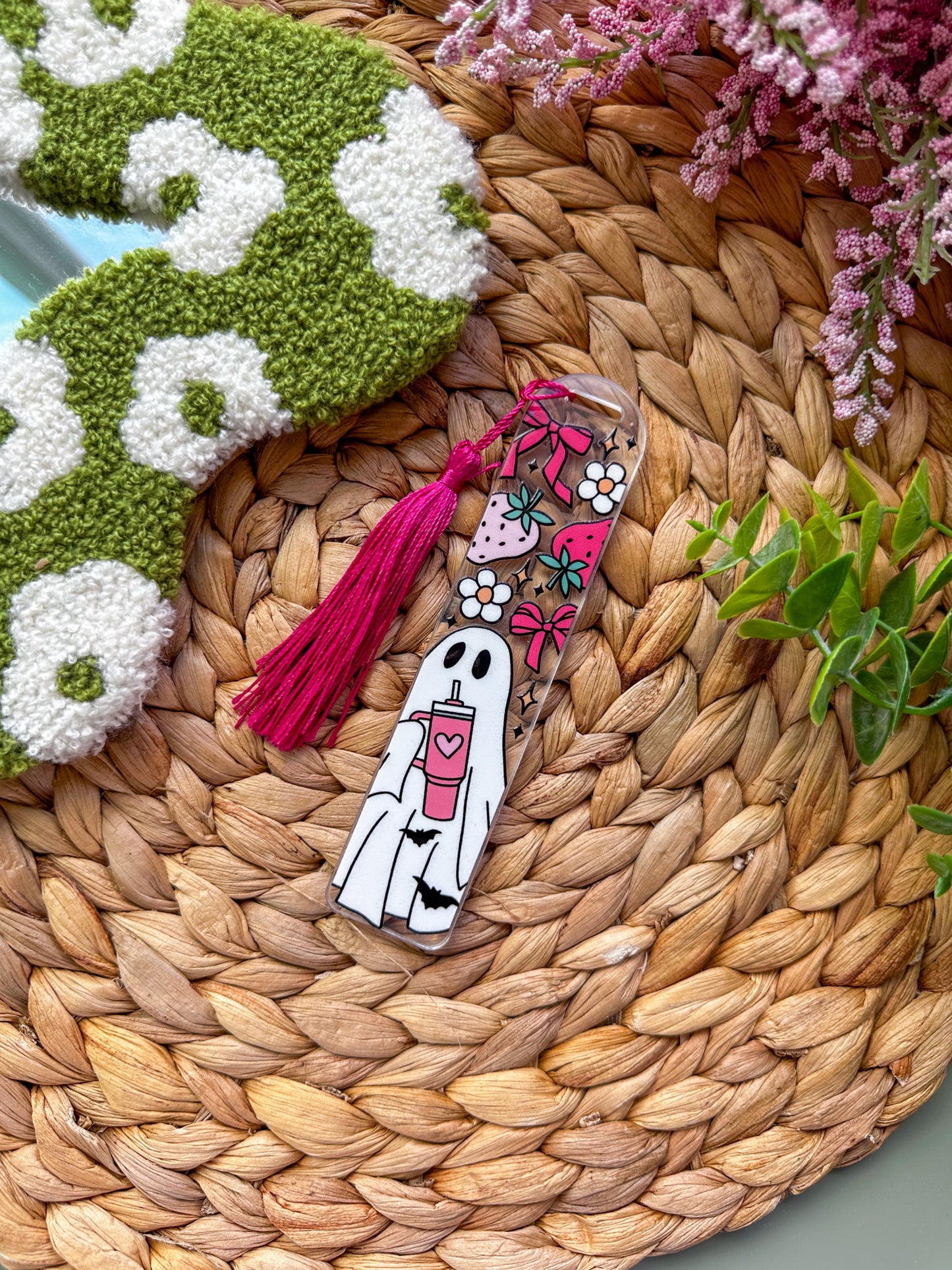 Girly Ghost Acrylic Bookmark
