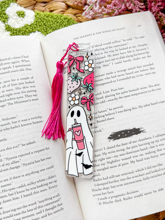 Girly Ghost Acrylic Bookmark