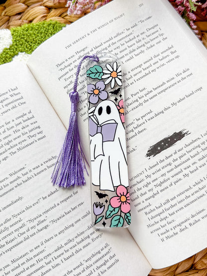 Ghost Reader Acrylic Bookmark