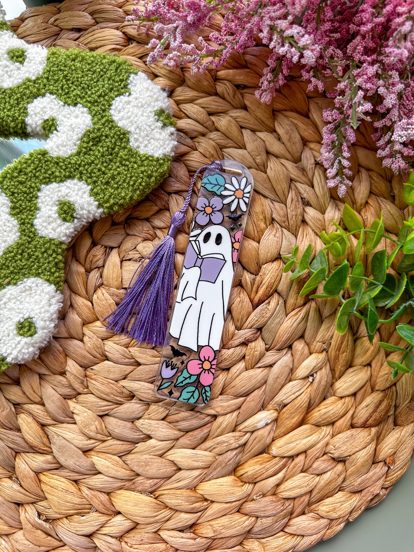 Ghost Reader Acrylic Bookmark