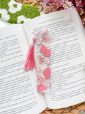 Pinky Books and Bows Acrylic Bookmark