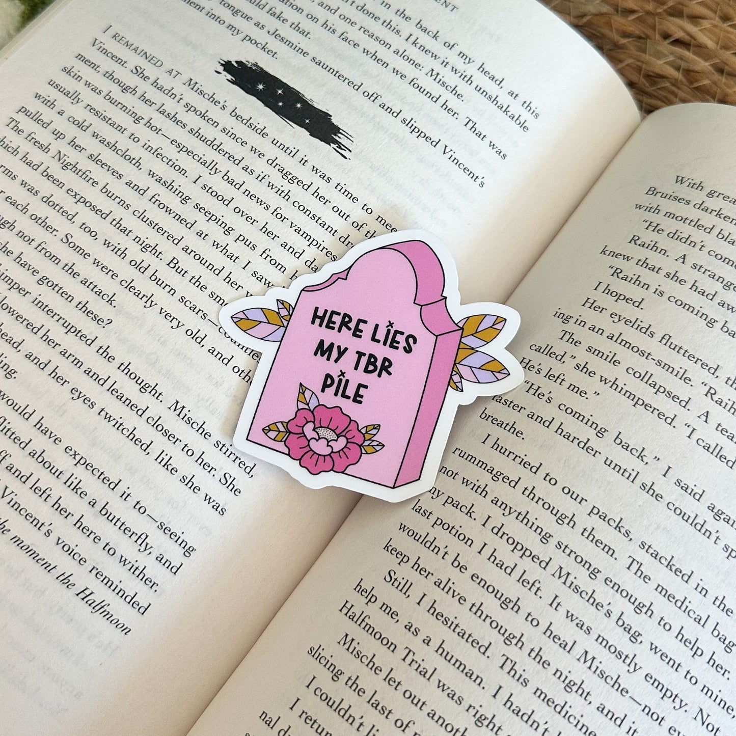 Here Lies my TBR Pile Sticker